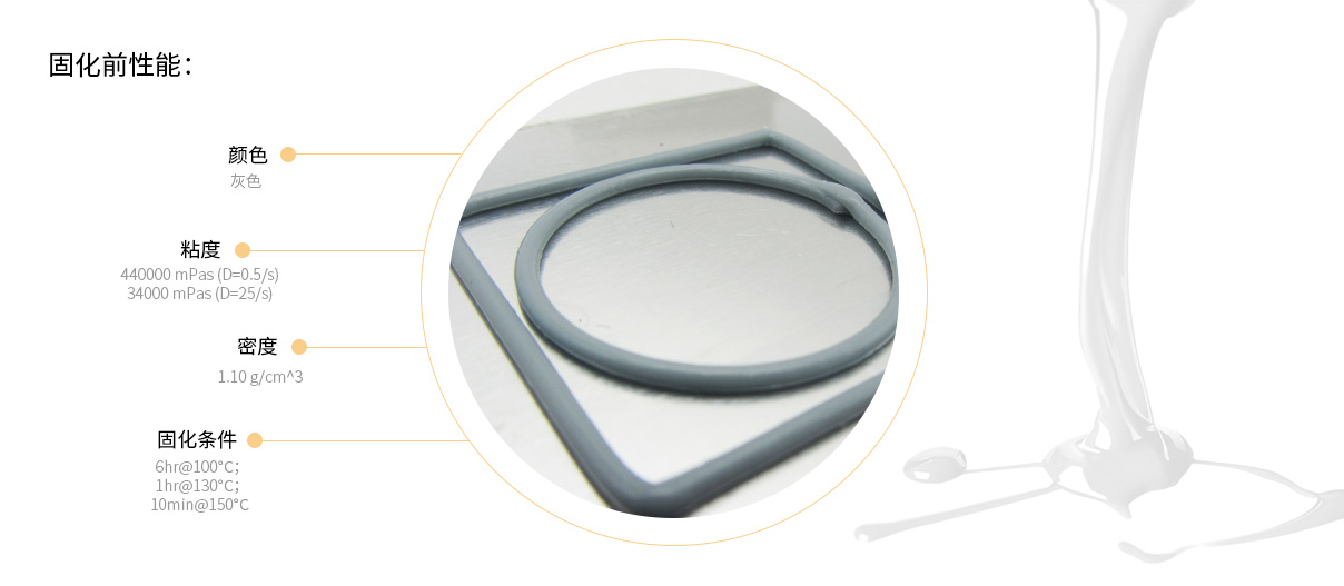 Wacker 988/1K密封硅膠固化前性能